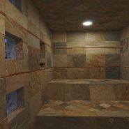 glass block see through niche