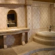 stone medalion floor insert