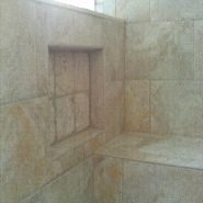 kneewall shower shelf