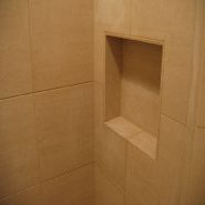 bullnose finish shower shelf