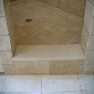 shower entrance curb