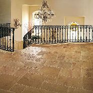 chisseled edge travertine floor