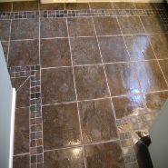 slate border on the floor